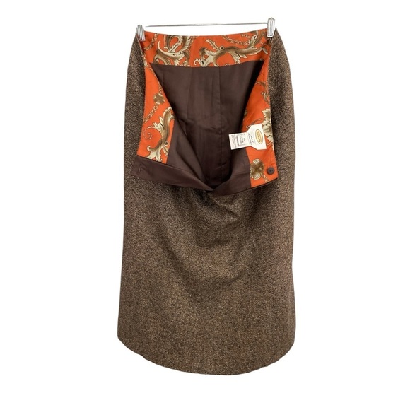 Talbots Wool & Silk Blend, Midi A Line, Made of Italian Fabrics, Skirt, Size 14 - Picture 8 of 8
